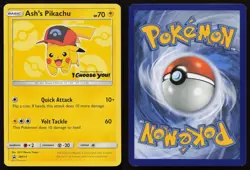 Ash's Pikachu - SM111 Promo Sun & Moon Promo Pokemon English NM- - Image 3