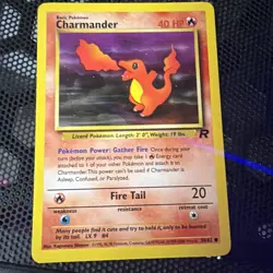 Charmander 50/82 Pokemon Team Rocket Unlimited D1 - Image 1
