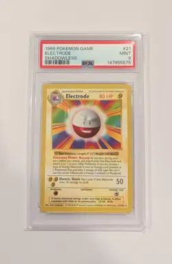 1999 Pokemon Base Set Shadowless Electrode PSA 9 - Image 1