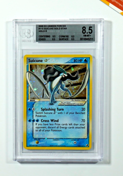 Pokemon BGS 8.5 Suicune Gold Star #115 Holo Ex Unseen Forces 2005 English - Image 1