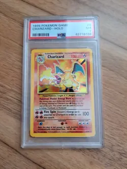 Pokemon Base Set Charizard Holo Near Mint PSA Grade 7 - Image 1
