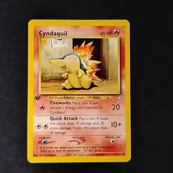 Pokemon TCG Cyndaquil 57/111 Neo Genesis 1st Edition NM - Image 1
