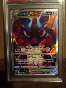 Pokemon 2023 Lucario VSTAR SWSH291 PSA 10 Gem Mint Crown Zenith ETB Promo Holo - Image 2