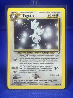 Pokemon Togetic 16/111 Neo Genesis Holo [LP] - Holo Swirl - Image 1