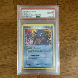 Pokemon 2006 Crystal Guardians Squirtle #84 PSA 10 English Regular Common - Image 1