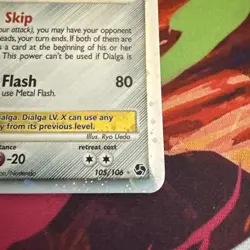 Pokemon TCG Dialga LV.X Great Encounters 105 Holo Rare Holo LV.X - Image 3
