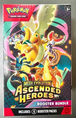 NEW! Pokemon TCG Ascended Heroes Booster Bundle Sealed 6 Booster Packs! - Image 1