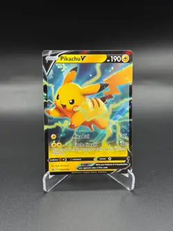 Pikachu V SWSH063 Promo SWSH Black Star Pokemon NM - Image 1
