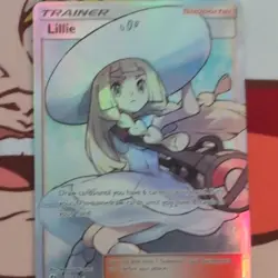 Pokemon Lillie Full Art Holo Ultra Rare Trainer-Supporter SM Base Set 147/149 - Image 1