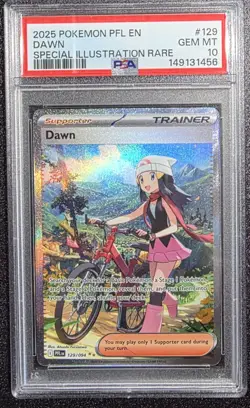 Pokemon Dawn 129/094 Me02: Phantasmal Flames PSA 10 Special Illustration Rare - Image 1