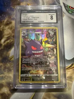Pokemon Gengar TCG TG06/TG30 Lost Origin Trainer Gallery Graded 8 - Image 1