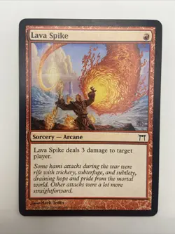 Lava Spike ×1 Champions of Kamigawa 178/306 Mtg Magic English Red-LP - Image 1
