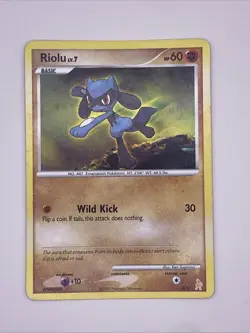 Riolu 6/61 (6/11) ERROR DP Trainer Kit Lucario Pokemon Card - Image 1