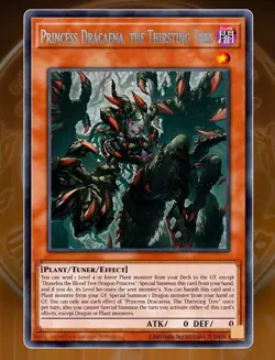 Yu-Gi-Oh! Princess Dracaena, the Thirsting Tree Secret Rare Presale - Image 1