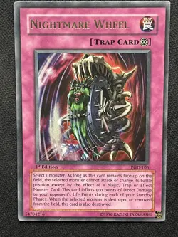 Yu-Gi-Oh! TCG Nightmare Wheel Pharaonic Guardian PGD-106 1st Edition Ultra Rare - Image 1