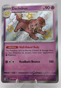 Dachsbun 161/091 - Sv: Paldean Fates - Holo - Pokemon Card - Image 1