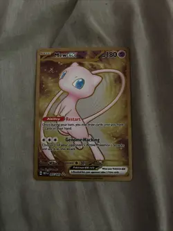 Pokemon TCG Mew EX Metal Promo Card English 151 Pokemon Card - Image 1