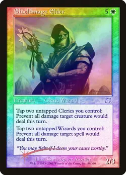 Shieldmage Elder FOIL Onslaught PLD White Uncommon MAGIC MTG CARD ABUGames - Image 1
