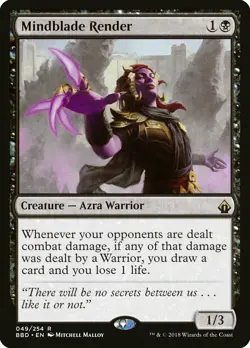 Mindblade Render Battlebond NM Black Rare MAGIC THE GATHERING CARD ABUGames - Image 1