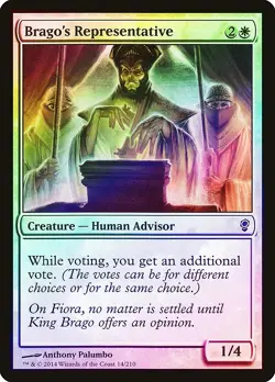 Brago's Representative FOIL Conspiracy PLD White Common MAGIC CARD ABUGames - Image 1