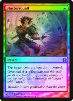 Blustersquall FOIL Return to Ravnica PLD Blue Uncommon MAGIC CARD ABUGames - Image 1