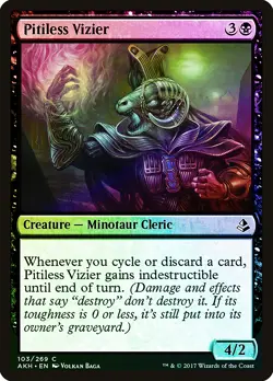 Pitiless Vizier FOIL Amonkhet PLD Black Common MAGIC GATHERING CARD ABUGames - Image 1