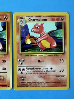 Charmeleon #5 Japanese Expansion Pack + Charmeleon #24 Base Set Pokemon Cards - Image 3