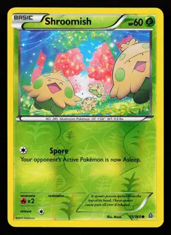 Shroomish 15/160 Reverse Holo Common Primal Clash Pokemon Card - Image 1