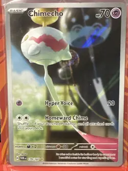 Pokemon TCG Chimecho Holo Card 179/167 Twilight Masquerade Series - Image 1