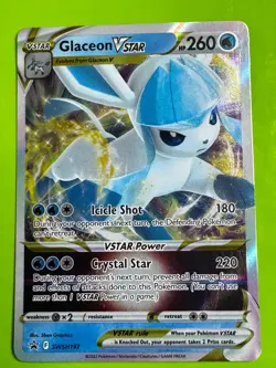 Pokemon TCG Glaceon VSTAR SWSH197 SWSH: Sword & Shield Promo Cards Promo DMG - Image 1