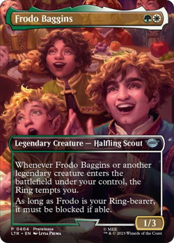 Frodo Baggins (Borderless Foil) - Universes Beyond: The Lord of the Rings - Image 1