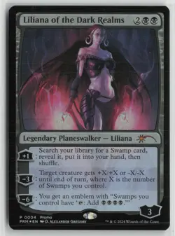 Liliana of the Dark Realms LP Foil 4 Media Promos Magic: The Gathering - Image 1