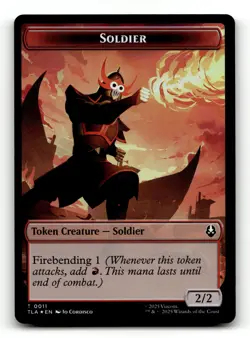 Copy (0002) // Soldier (0011) Double-Sided Token 2 // 11 Foil T Avatar: The Last - Image 1