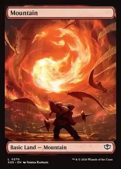 Mountain (270) x1 FOIL Full Art Secrets of Strixhaven SOS NM MTG - Image 1