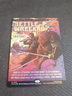 MTG Secret Lair TMNT - Settle the Wreckage - Foil Borderless - Image 1