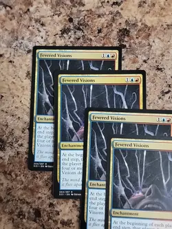 MTG - 4 x Fevered Visions - Playset 4x x4 - Shadows over Innistrad Regular NM - Image 4