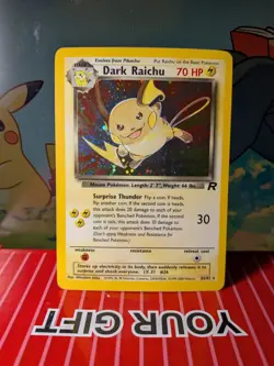 Pokemon Dark Raichu Holo 83/82 Vintage Team Rocket- NM - Image 1
