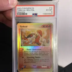 Pokemon Torkoal 12/97 PSA 6 2003 (COULD BE CRACKED & CLEANED FOR RESUB) - Image 1