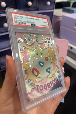Pokemon TCG TOGEPY Embossed Promo 1999 Japanese Meiji PSA 9 - Image 2