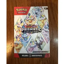 Pokemon Scarlet & Violet Prismatic Evolutions Booster Bundle 6 Packs English - Image 1