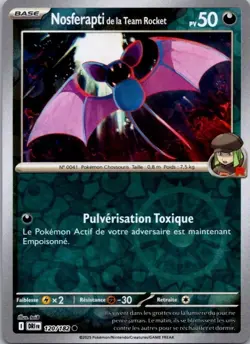 Carte Pokemon Nosferapti de la team Rocket 120/182 Reverse - 2025 - Image 1