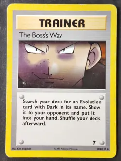 The Boss's Way 105/110 Vintage🎖 Legendary Collection Regular Pokemon 2002 (MP) - Image 1
