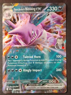 Team Rocket's Nidoking EX 119/182 Destined Rivals Double Rare, Pokemon 2025 •NM - Image 1