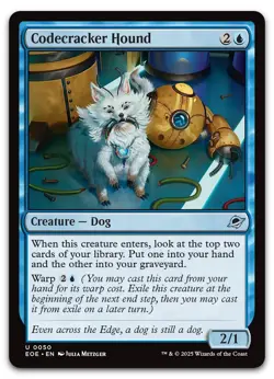 Codecracker Hound #50 (NM) Edge of Eternities EOE Magic MTG - Image 1