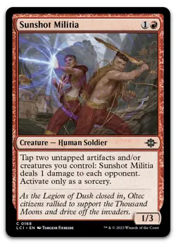 Sunshot Militia #168 (NM) Lost Caverns of Ixalan LCI Magic MTG - Image 1
