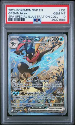 2024 POKEMON SVP PROMO SPECIAL ILLUSTRATION COLLECTION #132 GRENINJA EX PSA 10 - Image 1
