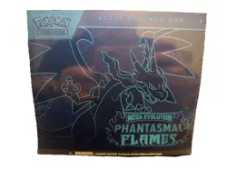 Pokemon TCG Mega Evolution Phantasmal Flames Elite Trainer Box Sealed - Image 1