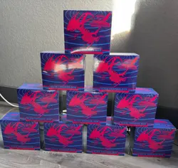SEALED LOT OF 10 - Pokemon TCG Darkness Ablaze Sword & Shield Elite Trainer Box - Image 1