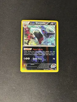 Team Aqua’s Sharpedo – Double Crisis Reverse Holo #21/34 – NM - Image 1