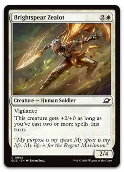 Brightspear Zealot #8 (NM) Edge of Eternities EOE Magic MTG - Image 1